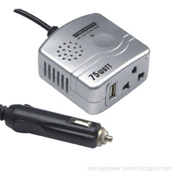 75W DC to AC Inverter with USB 12V